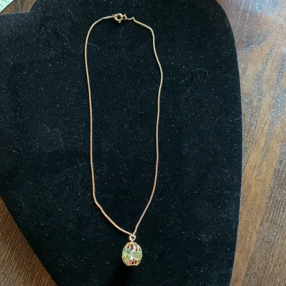 Girl’s necklace with multi-colored stones